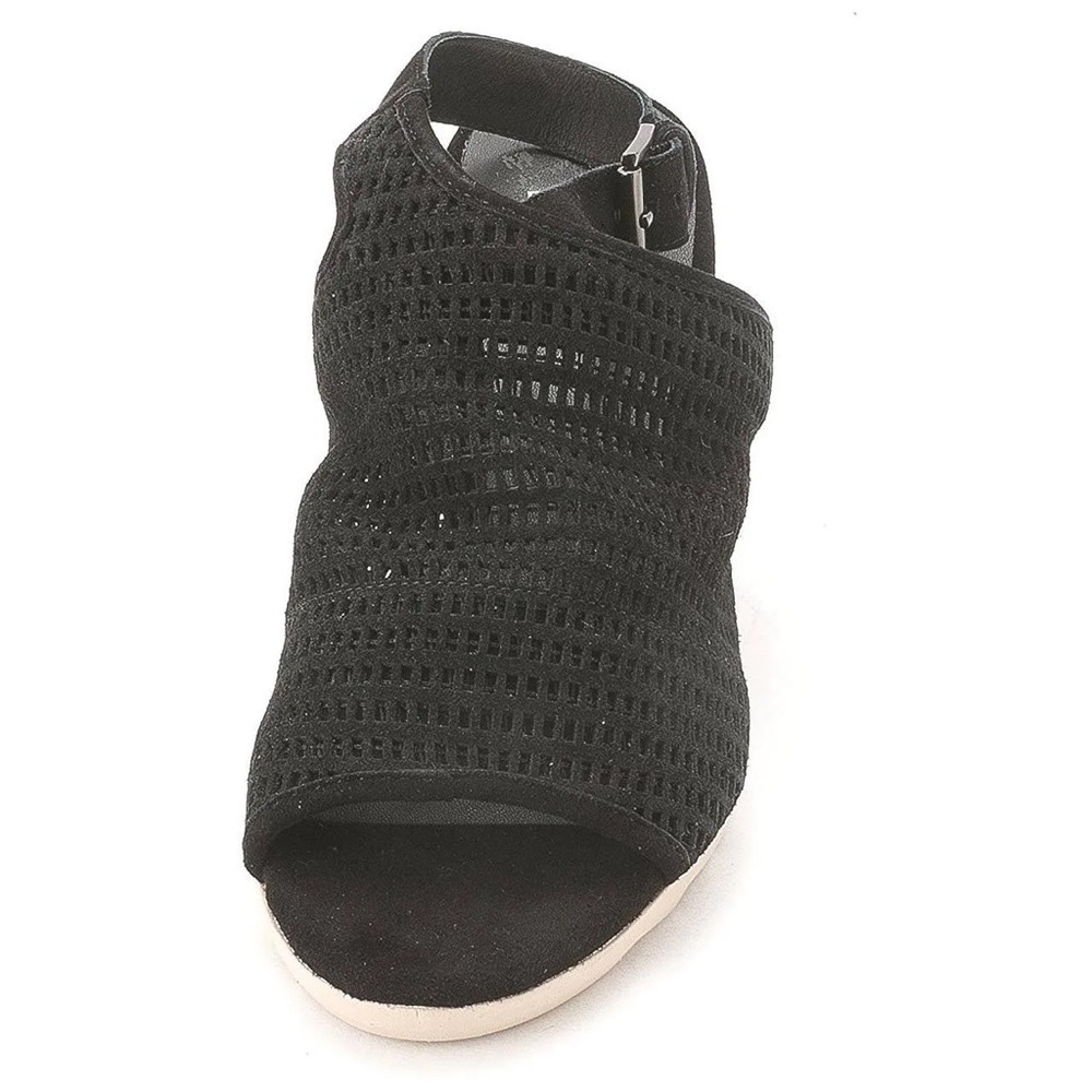 Eileen Fisher Women's Aura Slingback Espadrille Wedge Black Leather Twine Sz 9.5 - Picture 5 of 11